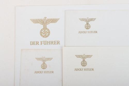 Hitler Rapping Paper Personal Headed Paper of Adolf Hitler Liberated from the ...