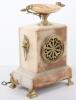 A 19th century French bronze and white marble mantle clock, by Richond, 11B Montmartre - 9