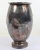 WW2 German Luftwaffe Silver Plated Vase LG KDO Westfrankreich