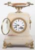 A 19th century French bronze and white marble mantle clock, by Richond, 11B Montmartre - 16