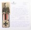 WW2 German 1939 Iron Cross 1st Class Attributed to Leutnant Karl Heinz Dannhaner of Kampfgeschwader 55 - 8