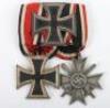 WW2 German 1939 Iron Cross Award Grouping of Three Awarded to Unteroffizier Johann Tessner, Kampfgeschwader 6, Killed in Action 29th January 1944 When His Aircraft Crashed near Osnabruck - 2