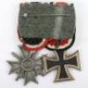 WW2 German 1939 Iron Cross Award Grouping of Three Awarded to Unteroffizier Johann Tessner, Kampfgeschwader 6, Killed in Action 29th January 1944 When His Aircraft Crashed near Osnabruck - 5