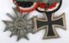 WW2 German 1939 Iron Cross Award Grouping of Three Awarded to Unteroffizier Johann Tessner, Kampfgeschwader 6, Killed in Action 29th January 1944 When His Aircraft Crashed near Osnabruck - 6