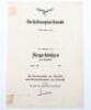 WW2 German Luftwaffe Award Citation Grouping of Three - 5