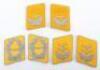 3x Pairs of Luftwaffe Officer Rank Flight Section Collar Tabs