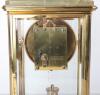 An early 20th century French Grivolas 400 day gilt metal and marble four glass bracket clock - 6