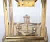 An early 20th century French Grivolas 400 day gilt metal and marble four glass bracket clock - 7