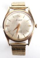 A 9ct gold Acurist wristwatch