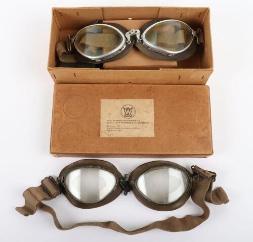 WW2 German Luftwaffe Aircrew Flying Goggles