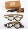 WW2 German Luftwaffe Aircrew Flying Goggles - 3