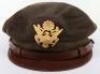 WW2 USAAF Officers Peaked 50 Missions Style Crusher Cap