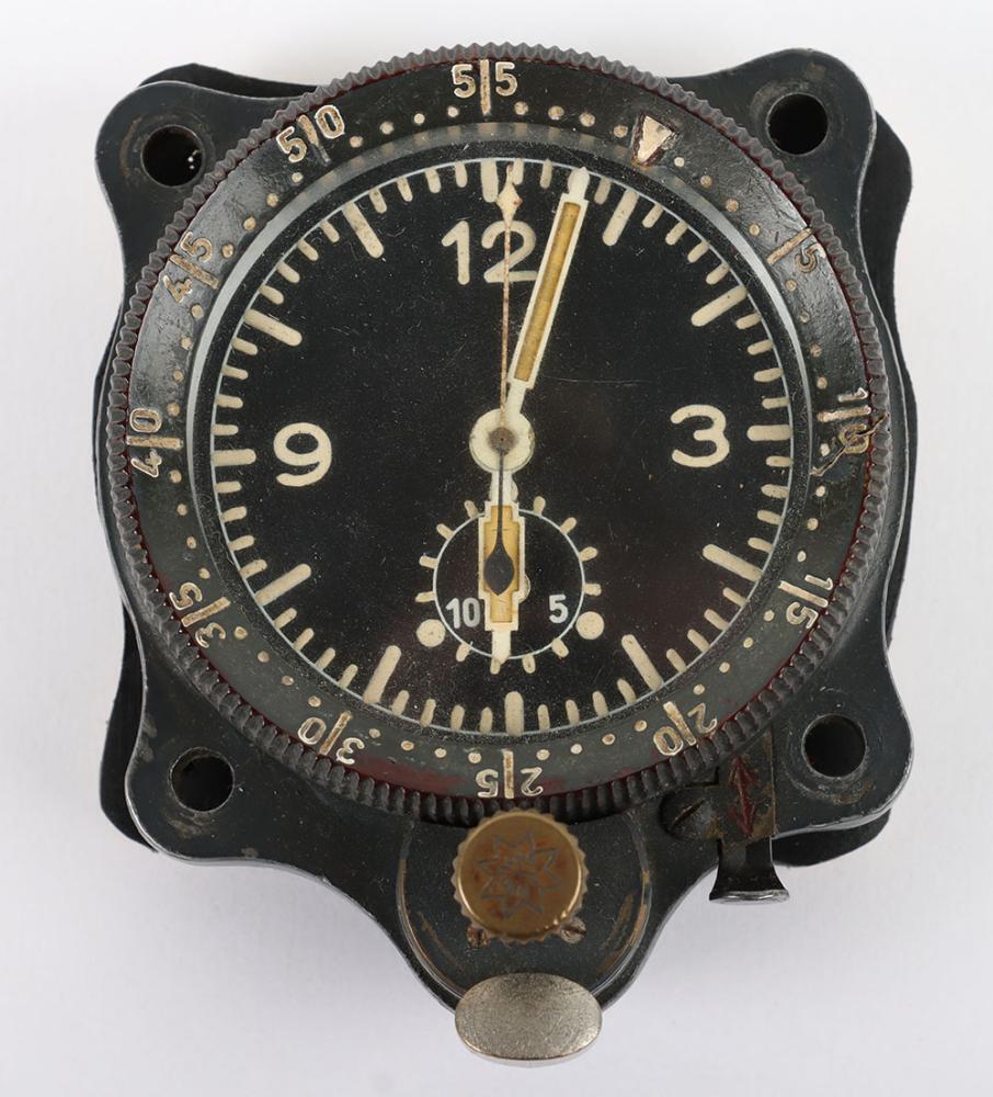 WW2 Luftwaffe Aircraft Cockpit Clock by Junghans