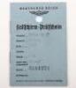 WW2 German Luftwaffe Parachute Record Book