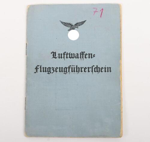 WW2 German Luftwaffe Pilots Flying License