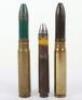 Inert WW2 Aircraft Gun 20mm Rounds - 2