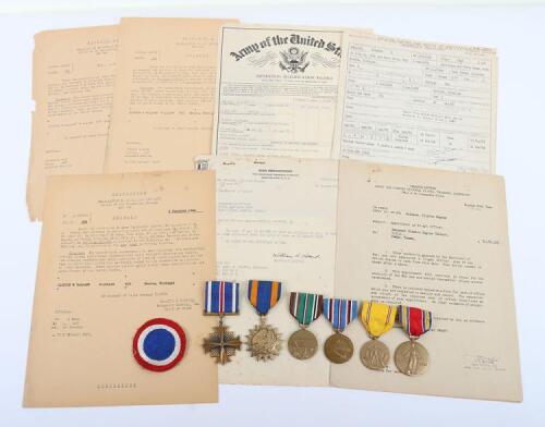 WW2 USAAF Medal and Document Grouping of Lieutenant Clinton E Wallace who flew on Bomber ‘Old Doc’s Yacht’ 458th Bomber Group 8th Air Force