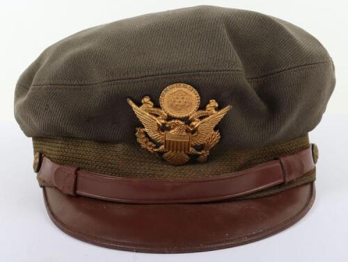 WW2 USAAF Officers Peaked 50 Missions Style Crusher Cap by Bancroft