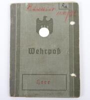 WW2 German Army Wehrpass Issued to a Medic in Mountain Troop Regiment Serving in North Finland