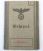 WW2 German Army Wehrpass Issued to Lieutenant Colonel of the Artillery and Later Ordnance Department - 2