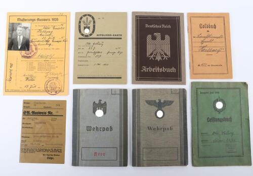 WW2 German Infantry Regiment Grossdeutschland 1939 Casualty Wehrpass Grouping