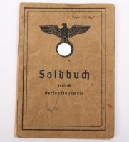 WW2 German Army Soldbuch Fortress Construction Battalion 15