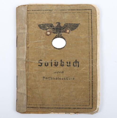 WW2 German Army Soldbuch Signals Unit