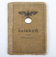 WW2 German Army Soldbuch Signals Unit