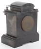 A late Victorian slate mantle clock - 7