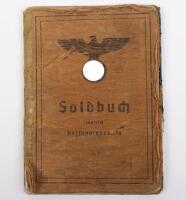 WW2 German Army Soldbuch Stammkompanie Nachr Ers Abt 7