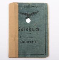 WW2 German Luftwaffe Soldbuch