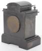 A late Victorian slate mantle clock - 11