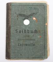 WW2 German Luftwaffe Soldbuch