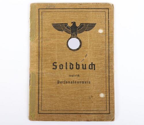 WW2 German Army Officers Soldbuch