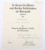 WW2 German Luftwaffe Wehrpass, Citation and War Service Cross 2nd Class of Unteroffizier Erich Gollor Luftwaffe Signals Section - 7