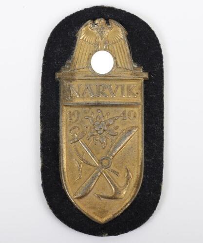 WW2 German Kriegsmarine Issue Narvik Campaign Shield