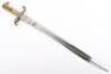 Prussian Model 1860 Fusilier Bayonet with Marine See Battalion Regimental Markings