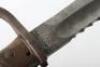 WW1 German Model 98/05 Sawback Mauser Bayonet, - 6
