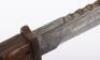 WW1 German Model 98/05 Sawback Mauser Bayonet, - 7