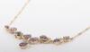 An unmarked gold ruby and diamond necklace - 2