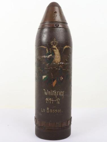 Inert WW1 German Trench Art Shell Head,