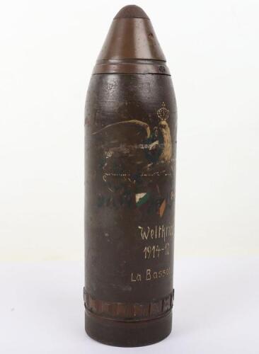 Wwi Shell Head Inert WW1 German Trench Art Shell Head,