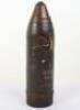 Inert WW1 German Trench Art Shell Head, - 5