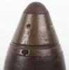 Inert WW1 German Trench Art Shell Head, - 9