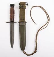 WW2 American M4 Knife Bayonet in M8A1 Scabbard