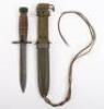 WW2 American M4 Knife Bayonet in M8A1 Scabbard