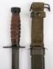 WW2 American M4 Knife Bayonet in M8A1 Scabbard - 2