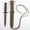 WW2 American M4 Knife Bayonet in M8A1 Scabbard - 3