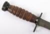 WW2 American M4 Knife Bayonet in M8A1 Scabbard - 6