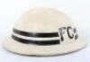 WW2 British Home Front Fire Guard Sector Captain Helmet - 3